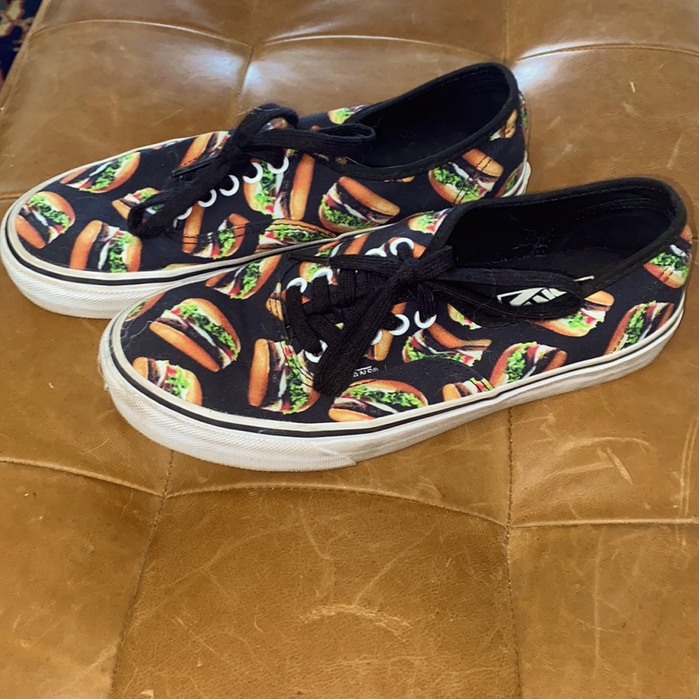 Burger print Vans unisex